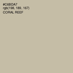 #C6BDA7 - Coral Reef Color Image